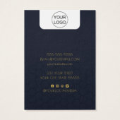 Aangepaste Logo- en tekstkaart voor Ketting dat Di Visitekaartje (Achterkant)