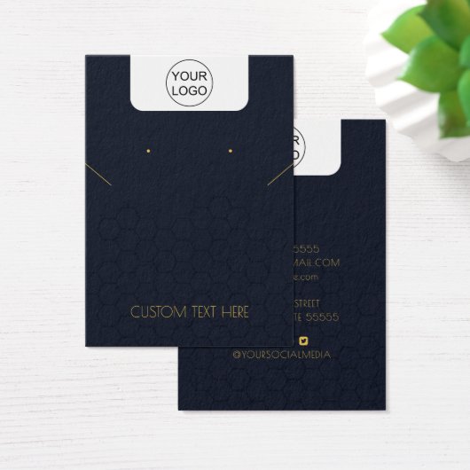 Aangepaste Logo- en tekstkaart voor Ketting dat Di Visitekaartje (Bureau)