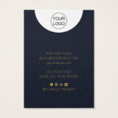 Aangepaste Logo- en tekstkaart voor Ketting dat Di Visitekaartje (Achterkant)