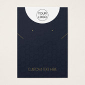 Aangepaste Logo- en tekstkaart voor Ketting dat Di Visitekaartje (Voorkant)