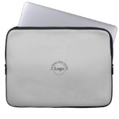 Aangepaste logo- en tekstlaptophoes laptop sleeve (Voorkant)
