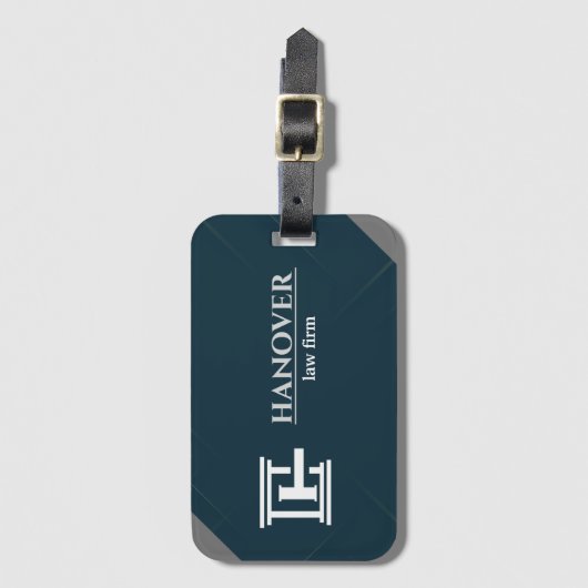 Aangepaste logo en tekstmoderne versie bagagelabel (Voorkant (verticaal))