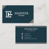 Aangepaste logo en tekstmoderne versie visitekaartje (Voorkant / Achterkant)