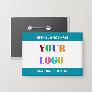 Aangepaste Logo en Tekstnaam Business Button Sjabl