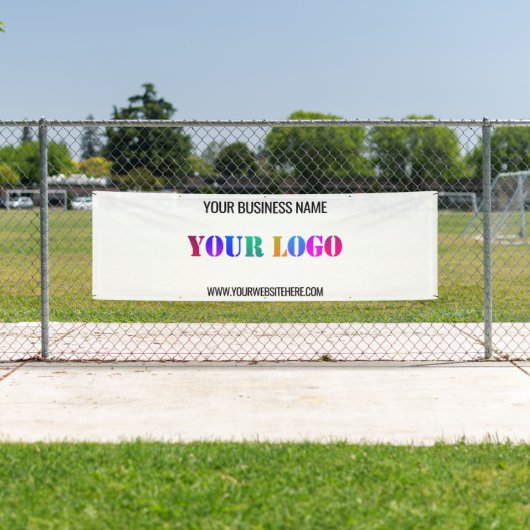 Aangepaste logo- en tekstpromotie banner voorbeeld (Insitu)
