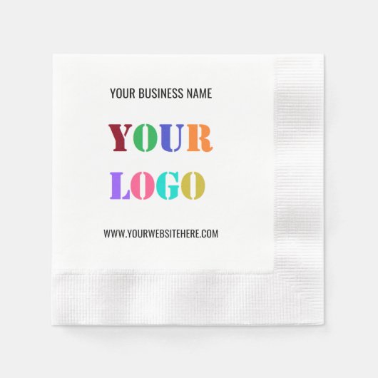 Aangepaste Logo- en tekstpromotie Napkins Business Servet (Voorkant)