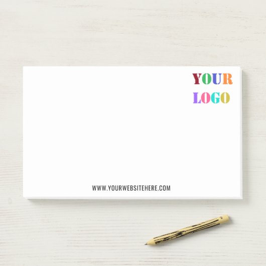 Aangepaste Logo- en tekstpromotieactiviteiten Post-it® Notes (Op bureau)