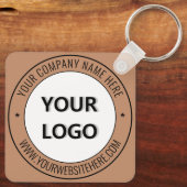 Aangepaste Logo- en tekstpromotiemethode voor zake Sleutelhanger (Achterkant)