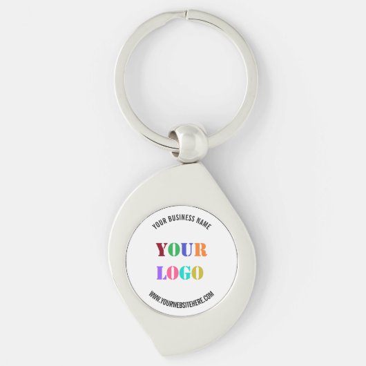 Aangepaste Logo- en tekstpromotiemethode voor zake Sleutelhanger (Voorkant)
