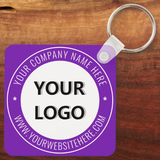 Aangepaste Logo- en tekstpromotiemethode voor zake Sleutelhanger (Achterkant)