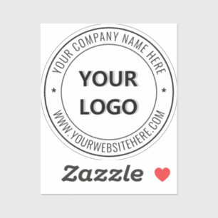 Aangepaste Logo- en tekstpromotiemethode voor zake Sticker