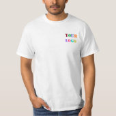 Aangepaste Logo- en tekstpromotieonderneming T-shi T-shirt (Voorkant)