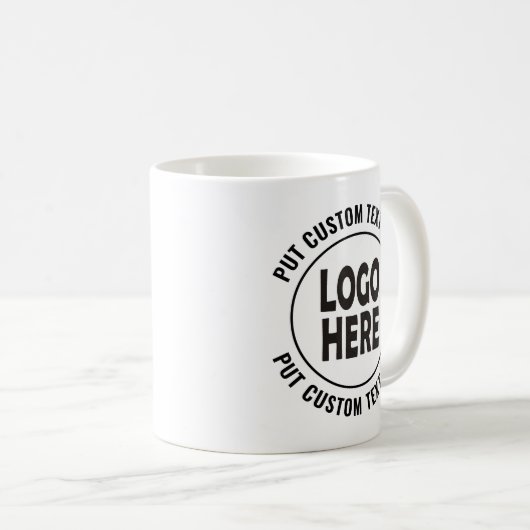 Aangepaste logo- en tekstpromoties koffiemok (Voorkant rechts)
