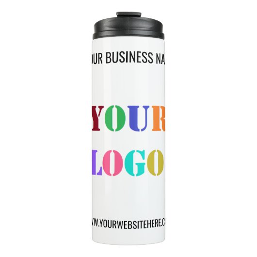 Aangepaste Logo- en tekstpromotietumbler Thermosbeker (Voorkant)