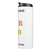 Aangepaste Logo- en tekstpromotietumbler Thermosbeker (Geroteerd rechts)