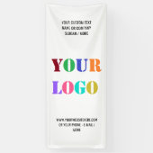Aangepaste Logo- en tekstreclamebanners Spandoek (Verticaal)