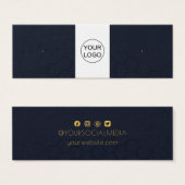 Aangepaste Logo- en tekstruimte voor beeldscherm Mini Visitekaartjes (Voorkant /achterkant)