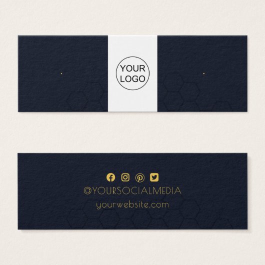 Aangepaste Logo- en tekstruimte voor beeldscherm Mini Visitekaartjes (Voorkant /achterkant)