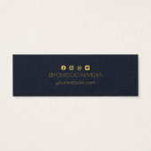 Aangepaste Logo- en tekstruimte voor beeldscherm Mini Visitekaartjes (Achterkant)