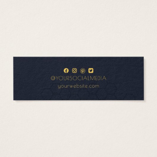 Aangepaste Logo- en tekstruimte voor beeldscherm Mini Visitekaartjes (Achterkant)