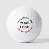 Aangepaste Logo en Tekststempels Golfballen Sjablo (Voorkant)