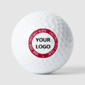 Aangepaste Logo en Tekststempels Golfballen Sjablo (Voorkant)