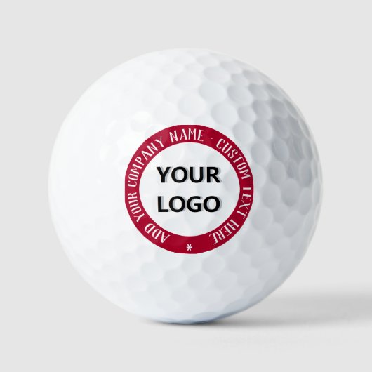 Aangepaste Logo en Tekststempels Golfballen Sjablo (Voorkant)