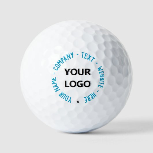 Aangepaste Logo en Tekststempels Golfballen Sjablo (Voorkant)