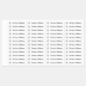 Aangepaste logo en tekststof kleding labels (Vel)