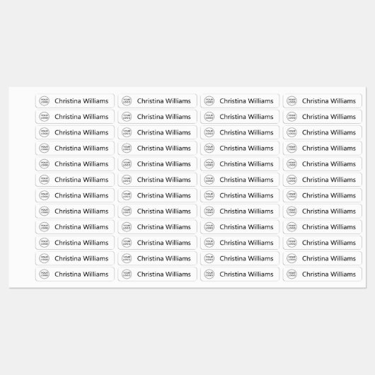 Aangepaste logo en tekststof kleding labels (Vel)