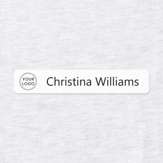 Aangepaste logo en tekststof kleding labels (Design 2)