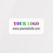 Aangepaste Logo- en tekstverwerkers - Labels (Design 2)