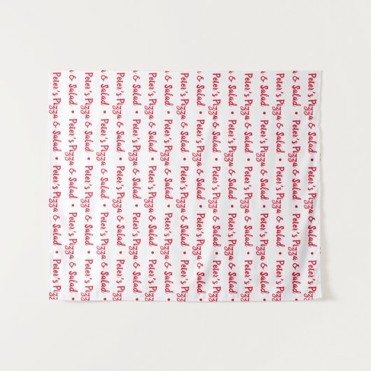 Aangepaste logo evenement achtergrond Step and Rep Wandkleed (Voorkant (horizontaal))