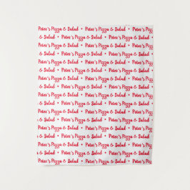 Aangepaste logo evenement achtergrond Step and Rep Wandkleed