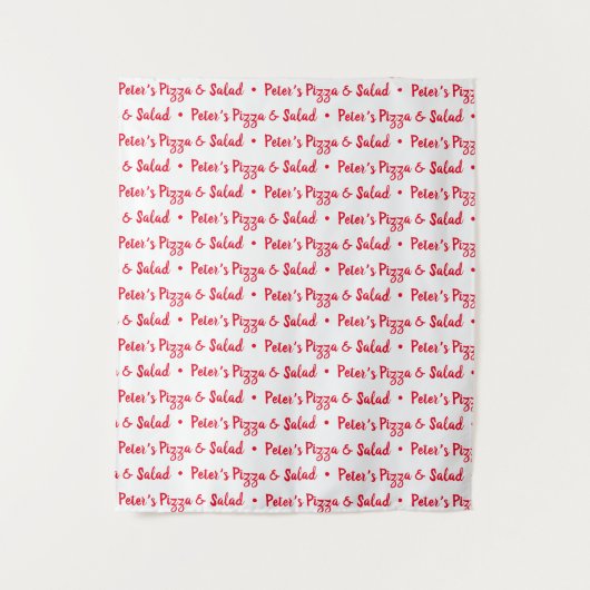 Aangepaste logo evenement achtergrond Step and Rep Wandkleed (Voorkant)