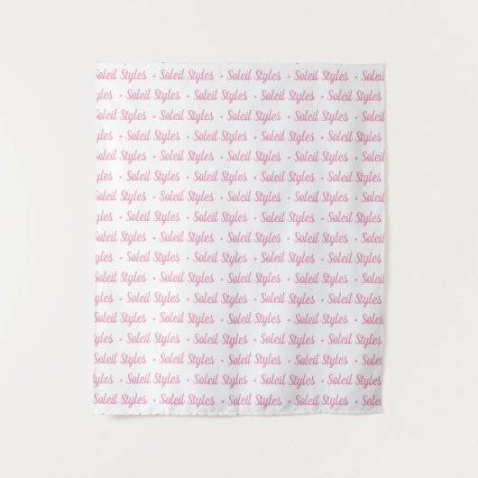 Aangepaste logo evenement achtergrond Step and Rep Wandkleed (Voorkant)