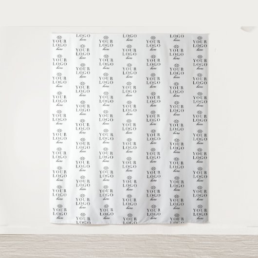 Aangepaste logo evenement achtergrond Step en Repe Wandkleed (Voorkant)