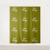 Aangepaste Logo Event Backdrop Step en Herhalen Wandkleed (Voorkant)