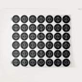 Aangepaste Logo Event Backdrop Step en Herhalen Wandkleed (Voorkant (horizontaal))