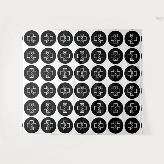 Aangepaste Logo Event Backdrop Step en Herhalen Wandkleed (Voorkant (horizontaal))