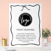 Aangepaste Logo Event Ribbon Lijst Sign Acryl Bord (Huwelijk)