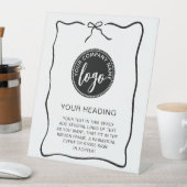 Aangepaste Logo Event Ribbon Lijst Sign Reclamebord Met Voetstuk (Insitu)