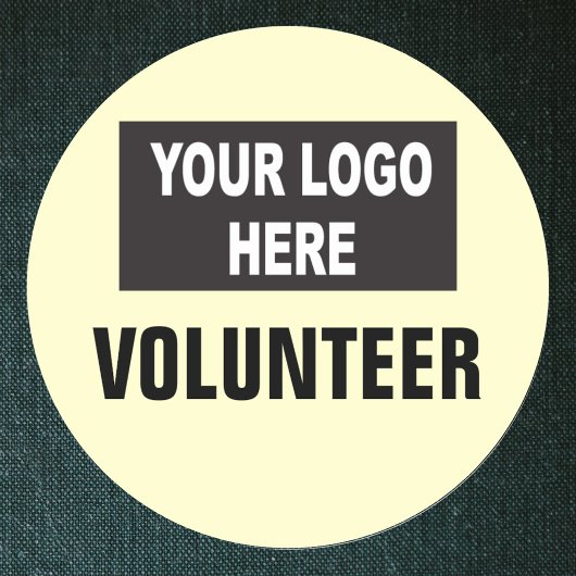Aangepaste Logo Event Volunteer Ronde Sticker