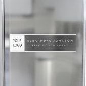 Aangepaste Logo Executive Black Professional Deurbordje