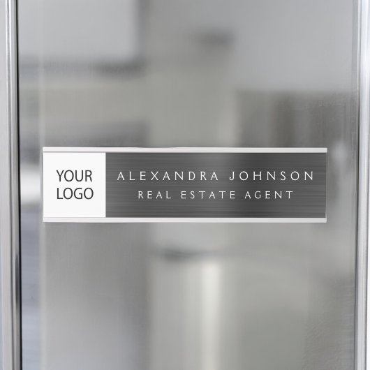 Aangepaste Logo Executive Black Professional Deurbordje