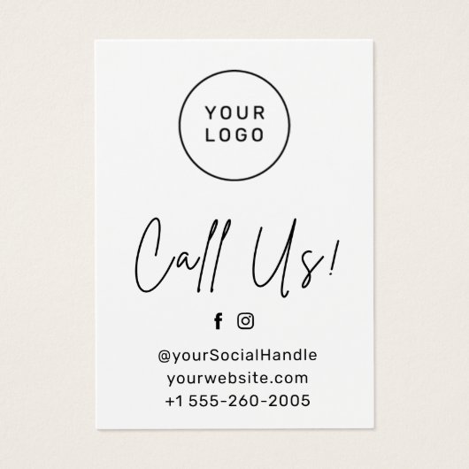 Aangepaste Logo Eyebrow Threading Aftercare Kaart (Voorkant)