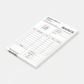 Aangepaste logo factuur bestelformulieren | Bedrij Post-it® Notes (Schuin)