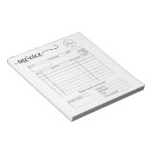 Aangepaste Logo factuur voor kleine bedrijven Noti Notitieblok (Schuin)