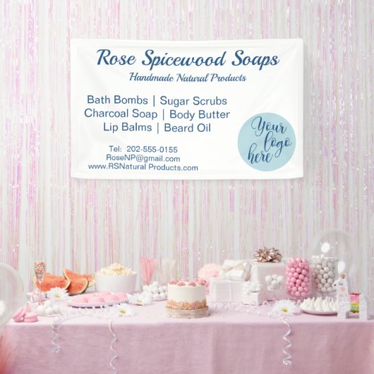 Aangepaste Logo Fair Booth Spandoek (Feest)