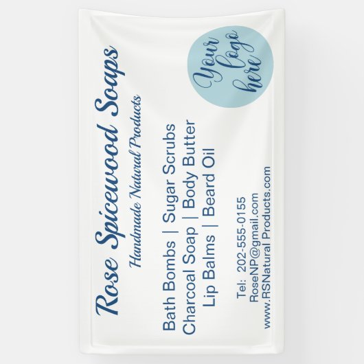 Aangepaste Logo Fair Booth Spandoek (Verticaal)